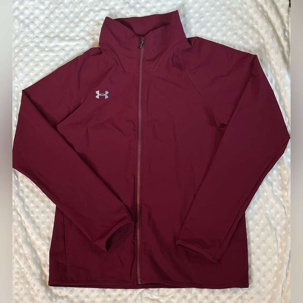 Under Armour Men’s Size Small Golf Track Jacket Full Zip Burgundy